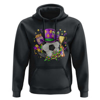 Mardi Gras Soccer Ball Hoodie Funny Soccer Player Gift