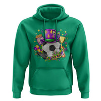 Mardi Gras Soccer Ball Hoodie Funny Soccer Player Gift