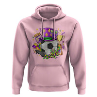 Mardi Gras Soccer Ball Hoodie Funny Soccer Player Gift