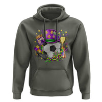 Mardi Gras Soccer Ball Hoodie Funny Soccer Player Gift