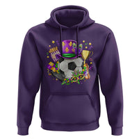 Mardi Gras Soccer Ball Hoodie Funny Soccer Player Gift