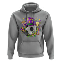 Mardi Gras Soccer Ball Hoodie Funny Soccer Player Gift