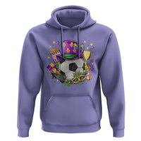 Mardi Gras Soccer Ball Hoodie Funny Soccer Player Gift