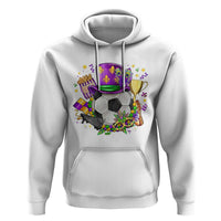 Mardi Gras Soccer Ball Hoodie Funny Soccer Player Gift