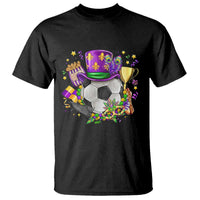 Mardi Gras Soccer Ball T Shirt Funny Soccer Player Gift
