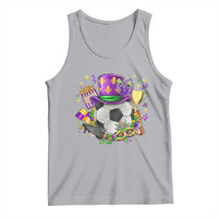 Mardi Gras Soccer Ball Tank Top Funny Soccer Player Gift