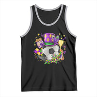 Mardi Gras Soccer Ball Tank Top Funny Soccer Player Gift