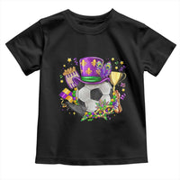 Mardi Gras Soccer Ball Toddler T Shirt Funny Soccer Player Gift