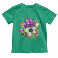 Mardi Gras Soccer Ball Toddler T Shirt Funny Soccer Player Gift