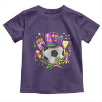 Mardi Gras Soccer Ball Toddler T Shirt Funny Soccer Player Gift