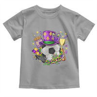 Mardi Gras Soccer Ball Toddler T Shirt Funny Soccer Player Gift