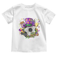 Mardi Gras Soccer Ball Toddler T Shirt Funny Soccer Player Gift