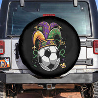 Mardi Gras Soccer Ball Spare Tire Cover Funny Louisiana Carnival Sports Gift