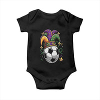 Mardi Gras Soccer Ball Baby Onesie Funny Louisiana Carnival Sports Gift