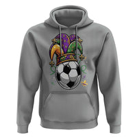 Mardi Gras Soccer Ball Hoodie Funny Louisiana Carnival Sports Gift