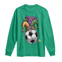 Mardi Gras Soccer Ball Long Sleeve Shirt Funny Louisiana Carnival Sports Gift