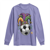 Mardi Gras Soccer Ball Long Sleeve Shirt Funny Louisiana Carnival Sports Gift