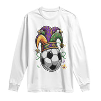 Mardi Gras Soccer Ball Long Sleeve Shirt Funny Louisiana Carnival Sports Gift
