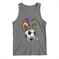Mardi Gras Soccer Ball Tank Top Funny Louisiana Carnival Sports Gift