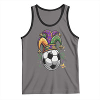 Mardi Gras Soccer Ball Tank Top Funny Louisiana Carnival Sports Gift