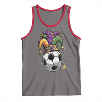 Mardi Gras Soccer Ball Tank Top Funny Louisiana Carnival Sports Gift