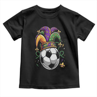 Mardi Gras Soccer Ball Toddler T Shirt Funny Louisiana Carnival Sports Gift