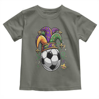 Mardi Gras Soccer Ball Toddler T Shirt Funny Louisiana Carnival Sports Gift