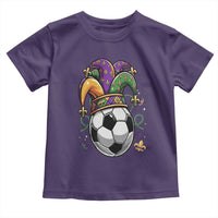 Mardi Gras Soccer Ball Toddler T Shirt Funny Louisiana Carnival Sports Gift