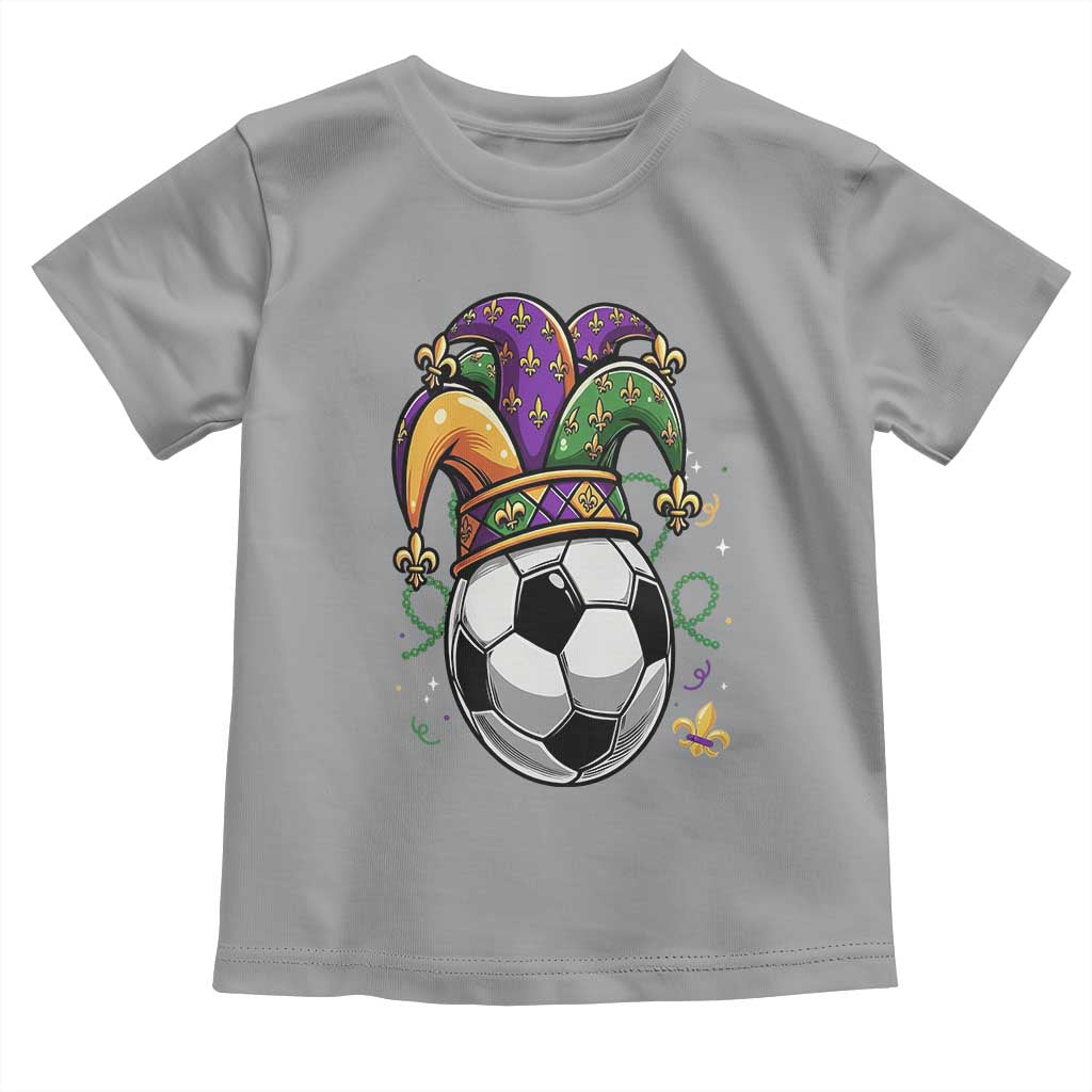 Mardi Gras Soccer Ball Toddler T Shirt Funny Louisiana Carnival Sports Gift