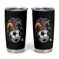 Mardi Gras Soccer Ball Tumbler Cup Funny Louisiana Carnival Sports Gift