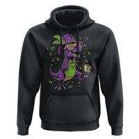 Funny Mardi Gras Dinosaur Playing Soccer Hoodie