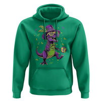 Funny Mardi Gras Dinosaur Playing Soccer Hoodie