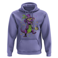 Funny Mardi Gras Dinosaur Playing Soccer Hoodie