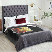 Retro Route Highway 66 Throw Blanket Vintage Americana Road Trip