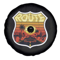 Retro Route Highway 66 Spare Tire Cover Vintage Americana Road Trip