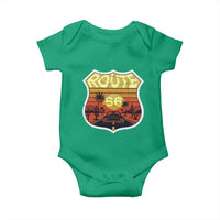 Retro Route Highway 66 Baby Onesie Vintage Americana Road Trip