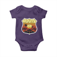 Retro Route Highway 66 Baby Onesie Vintage Americana Road Trip