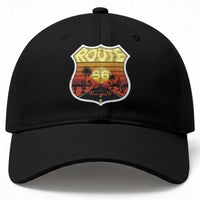 Retro Route Highway 66 Baseball Cap Vintage Americana Road Trip