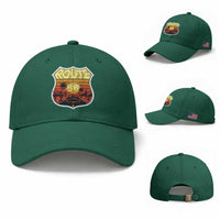 Retro Route Highway 66 Baseball Cap Vintage Americana Road Trip