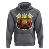 Retro Route Highway 66 Hoodie Vintage Americana Road Trip
