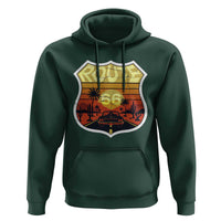 Retro Route Highway 66 Hoodie Vintage Americana Road Trip