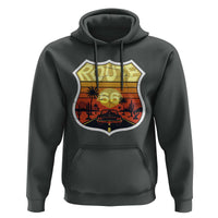 Retro Route Highway 66 Hoodie Vintage Americana Road Trip