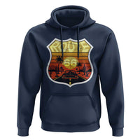 Retro Route Highway 66 Hoodie Vintage Americana Road Trip