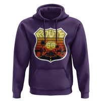 Retro Route Highway 66 Hoodie Vintage Americana Road Trip