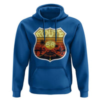 Retro Route Highway 66 Hoodie Vintage Americana Road Trip