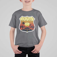 Retro Route Highway 66 T Shirt For Kid Vintage Americana Road Trip
