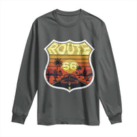Retro Route Highway 66 Long Sleeve Shirt Vintage Americana Road Trip