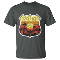Retro Route Highway 66 T Shirt Vintage Americana Road Trip
