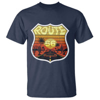 Retro Route Highway 66 T Shirt Vintage Americana Road Trip