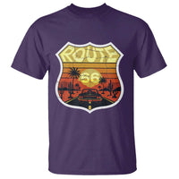 Retro Route Highway 66 T Shirt Vintage Americana Road Trip